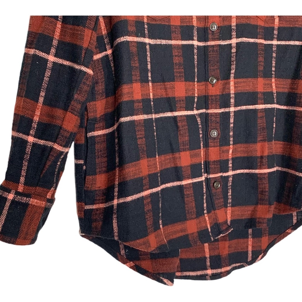 Madewell Slub Flannel Sunday Shirt in Evins Plaid Size XS Long Sleeves - Picture 5 of 14